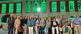 Milagros Calahorra (VOX) con la asociación ACREAR en el mes de la artritis